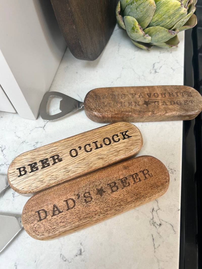 Wooden bottle opener gift 3 styles