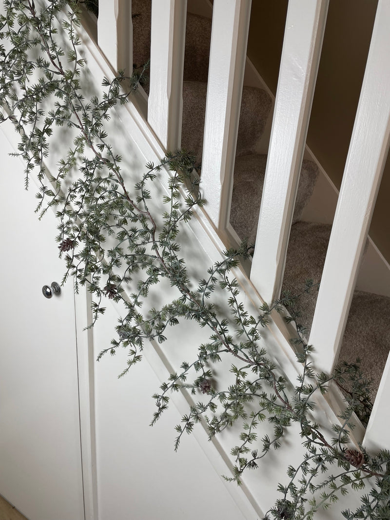 Thick Pine cone full long hanging garland 180cm
