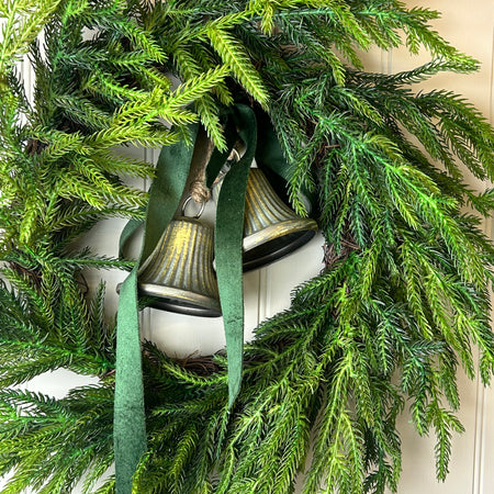 Real touch feel Norfolk pine wreath 50cm