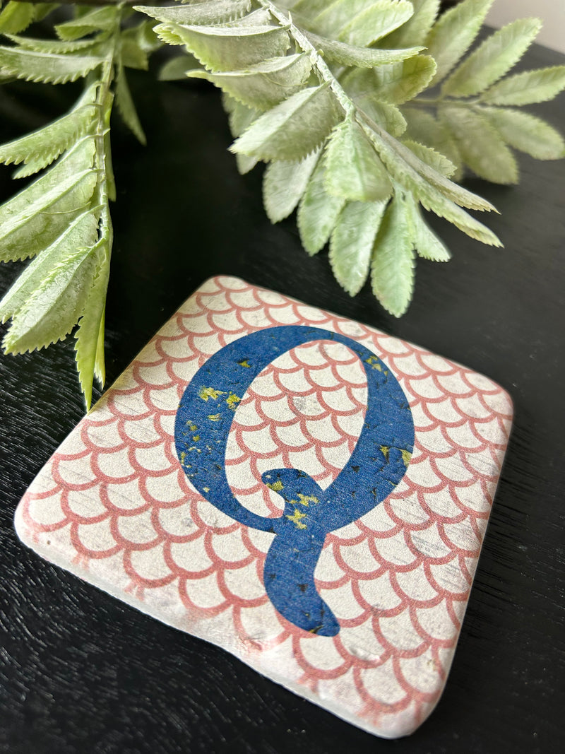 Alphabet drink resin coasters