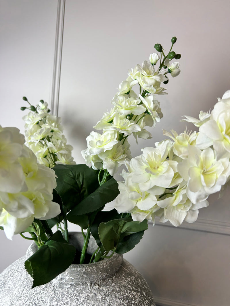 Large off white Cream Stocks Flower stem