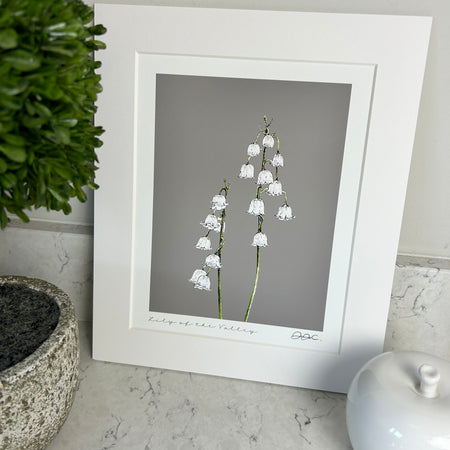 Beautiful mounted floral prints 4 styles