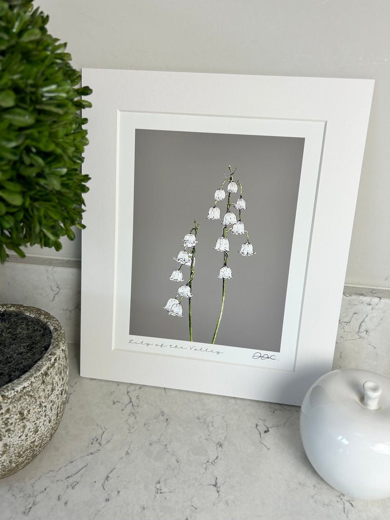 Beautiful mounted floral prints 4 styles