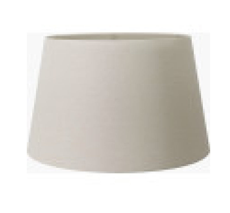 Stone grid print white lamp with linen shade