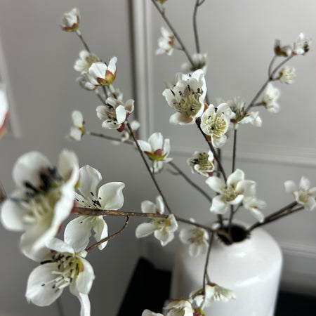 Cream Japanese silk cherry blossom 68cm