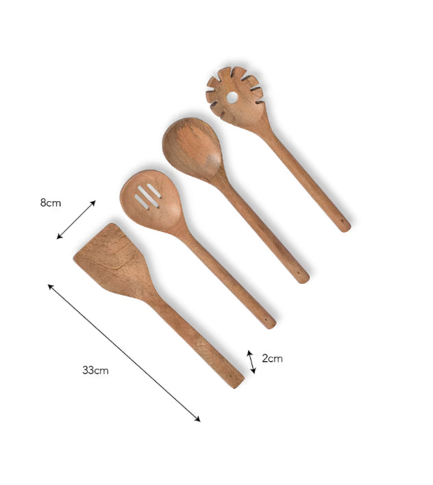 Set of 4 midford utensils set mango wood