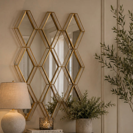 Store seconds geo gold mirror