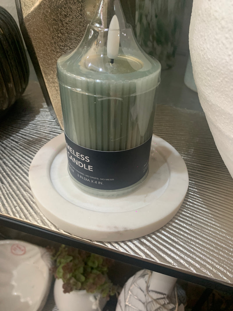 Marble Candle Plate