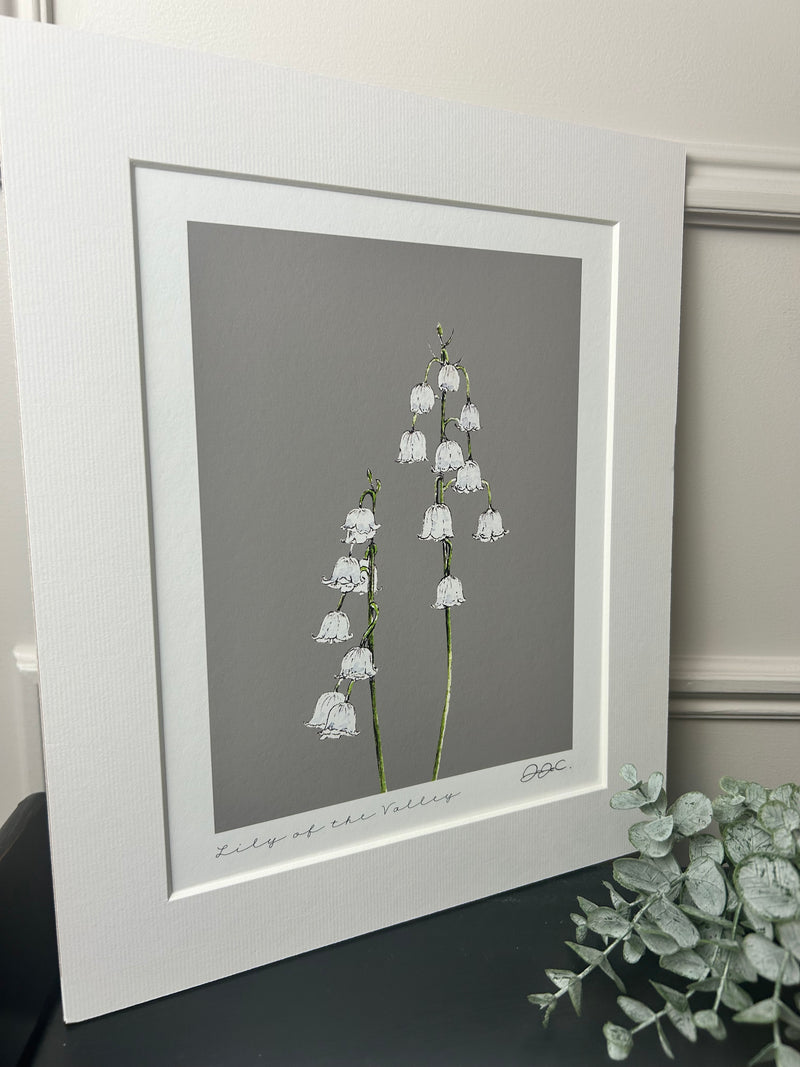 Beautiful mounted floral prints 4 styles