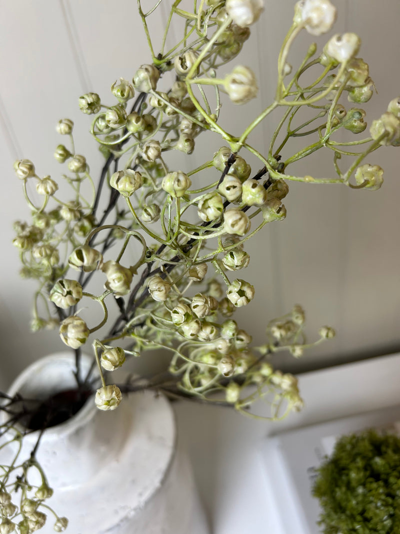 Natural Dried Look Linum ball Spray 68cm