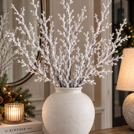 Snowy twig stem 60cm