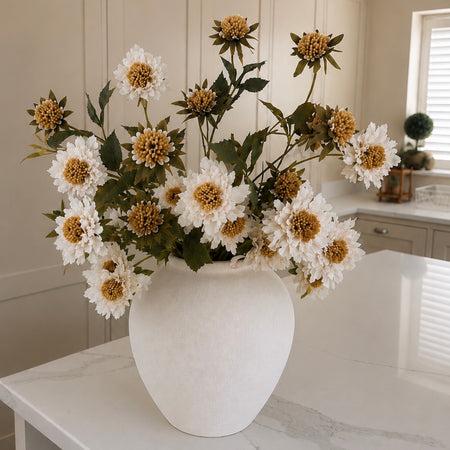 Cream scabiosa multi stem bunch 75cm