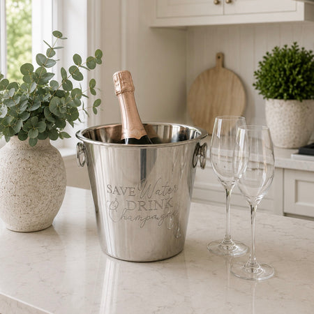 Chrome metal wine champagne cooler Ice bucket