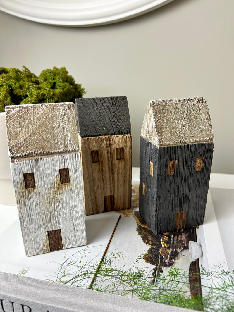 Wooden Scandi Houses, 3 colours