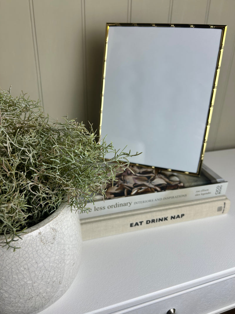 Bamboo Effect Gold Photo Frame 5x7