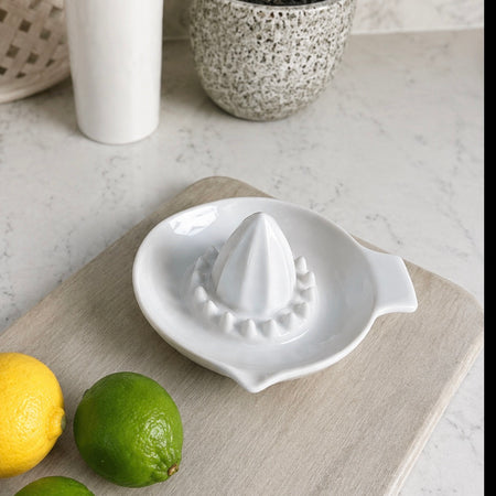 Ceramic white lemon fruit juicer  squeezer