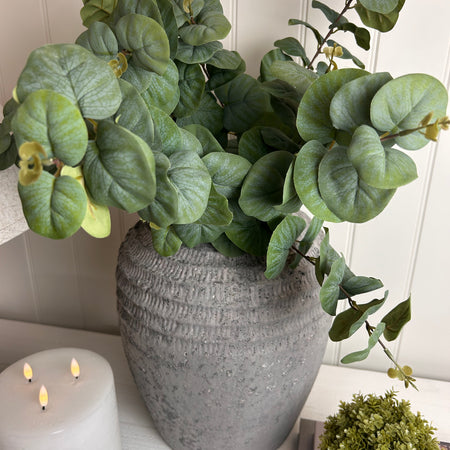 Rounded leaf eucalyptus spray stem 75cm