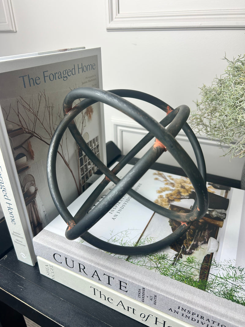 Metal round ring loop decoration ornament