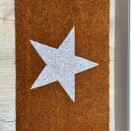 White star coir doormat