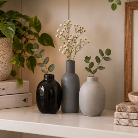 Set of 3 bud vases 7cm
