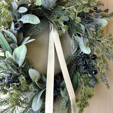Blueberry and foliage full wreath 55cm