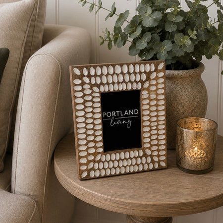 Detailed Print Wooden photo Frame 5x7 4x6 2 sizes