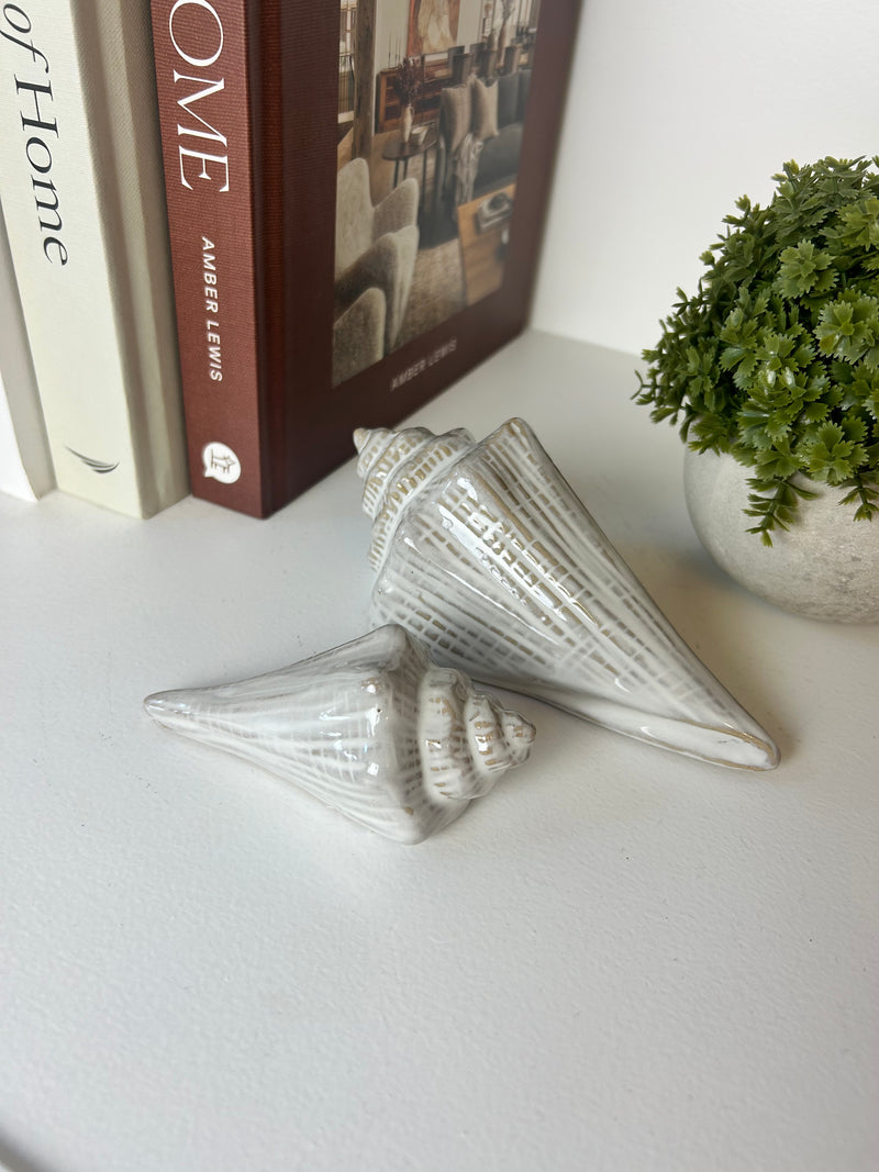 White ceramic shell 2 sizes