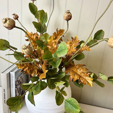 Brown poppy leaf stem 85cm