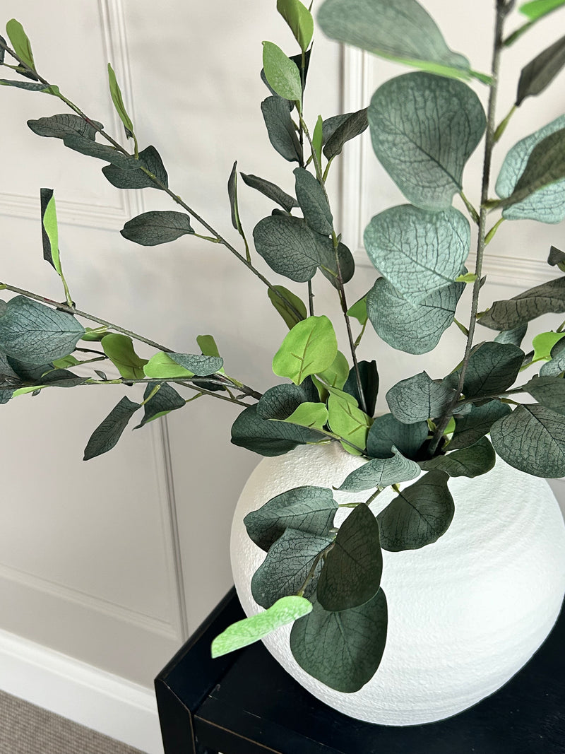 Single stem natural green dollar eucalyptus 72cm