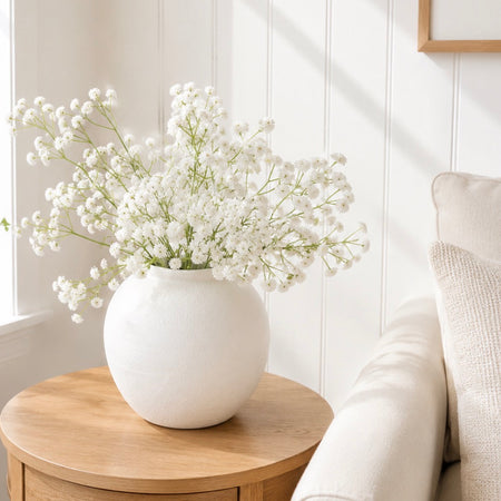 White gypsophila bunch stem 62cm