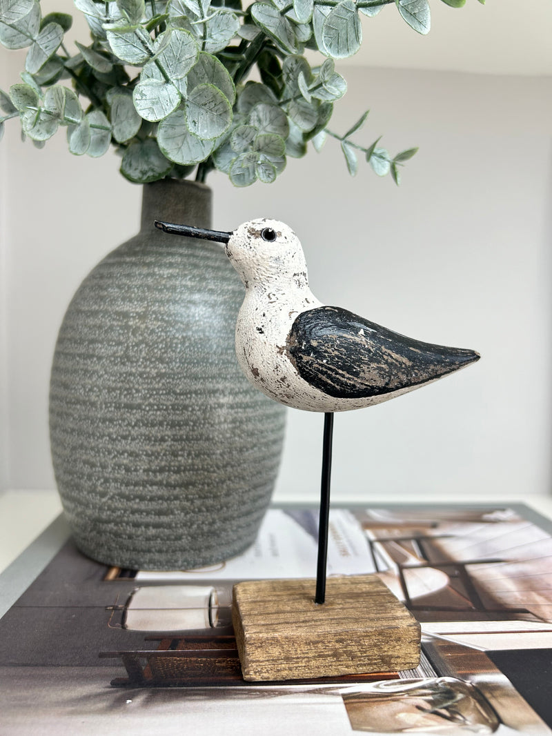 Wooden Sandpiper on Stand