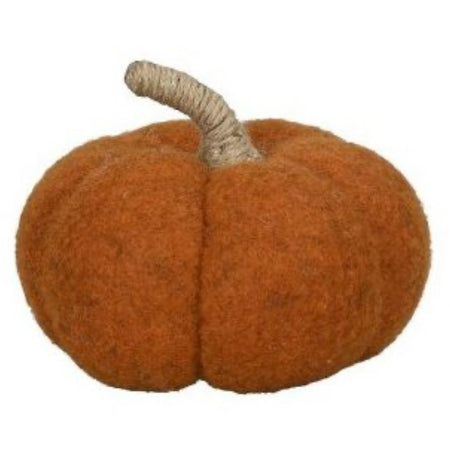 Orange felt pumpkin 2 sizes
