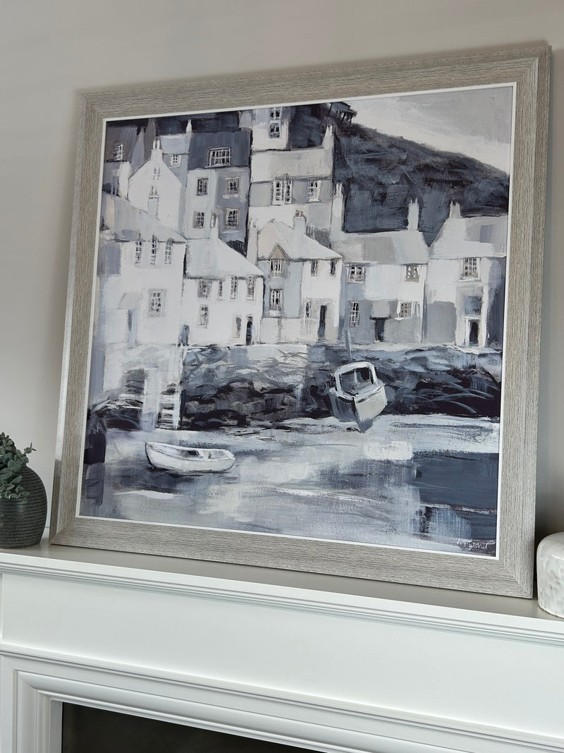 Harbour hues frames print 83cm by Adelene Fletcher