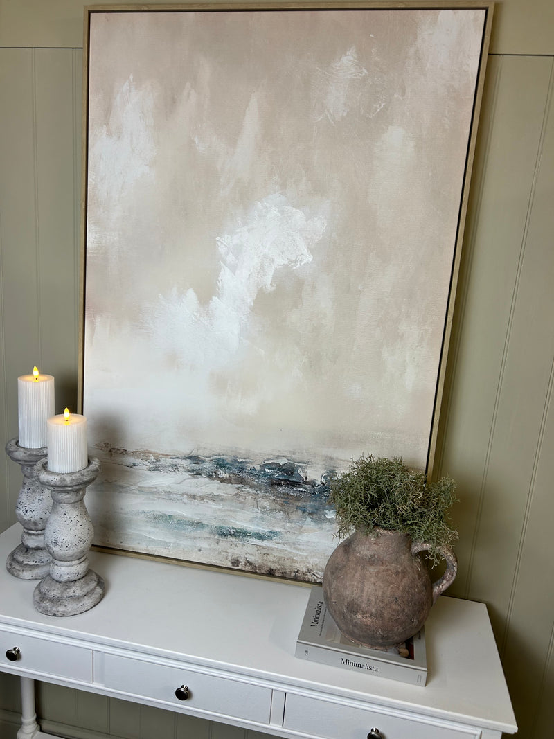 Veydra large framed hand painted canvas picture art