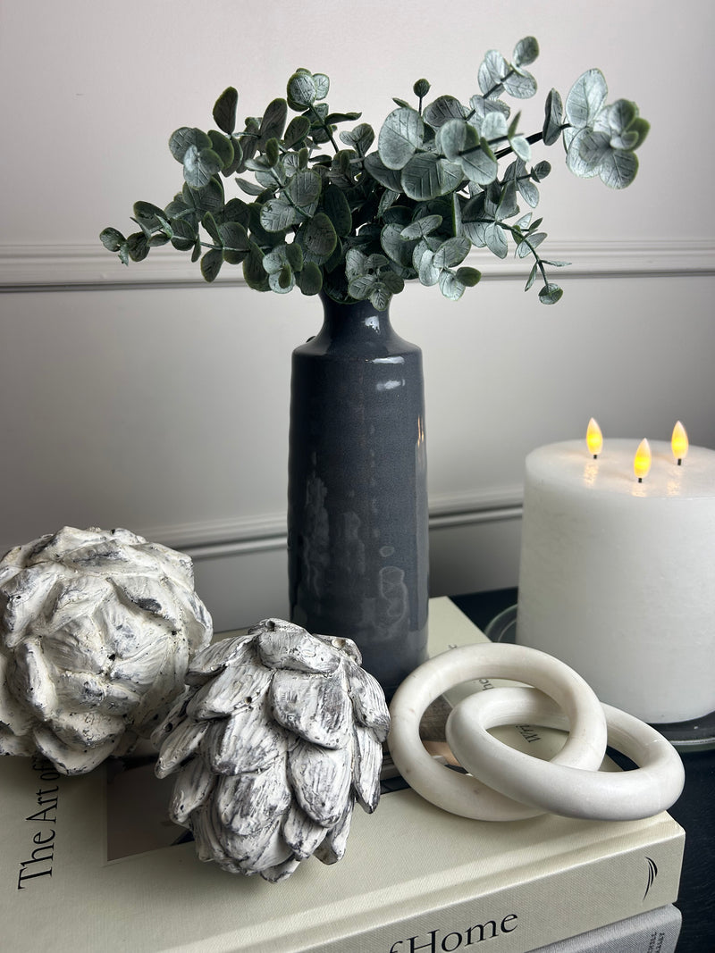 Reactive Glaze Blue Bottle Vase