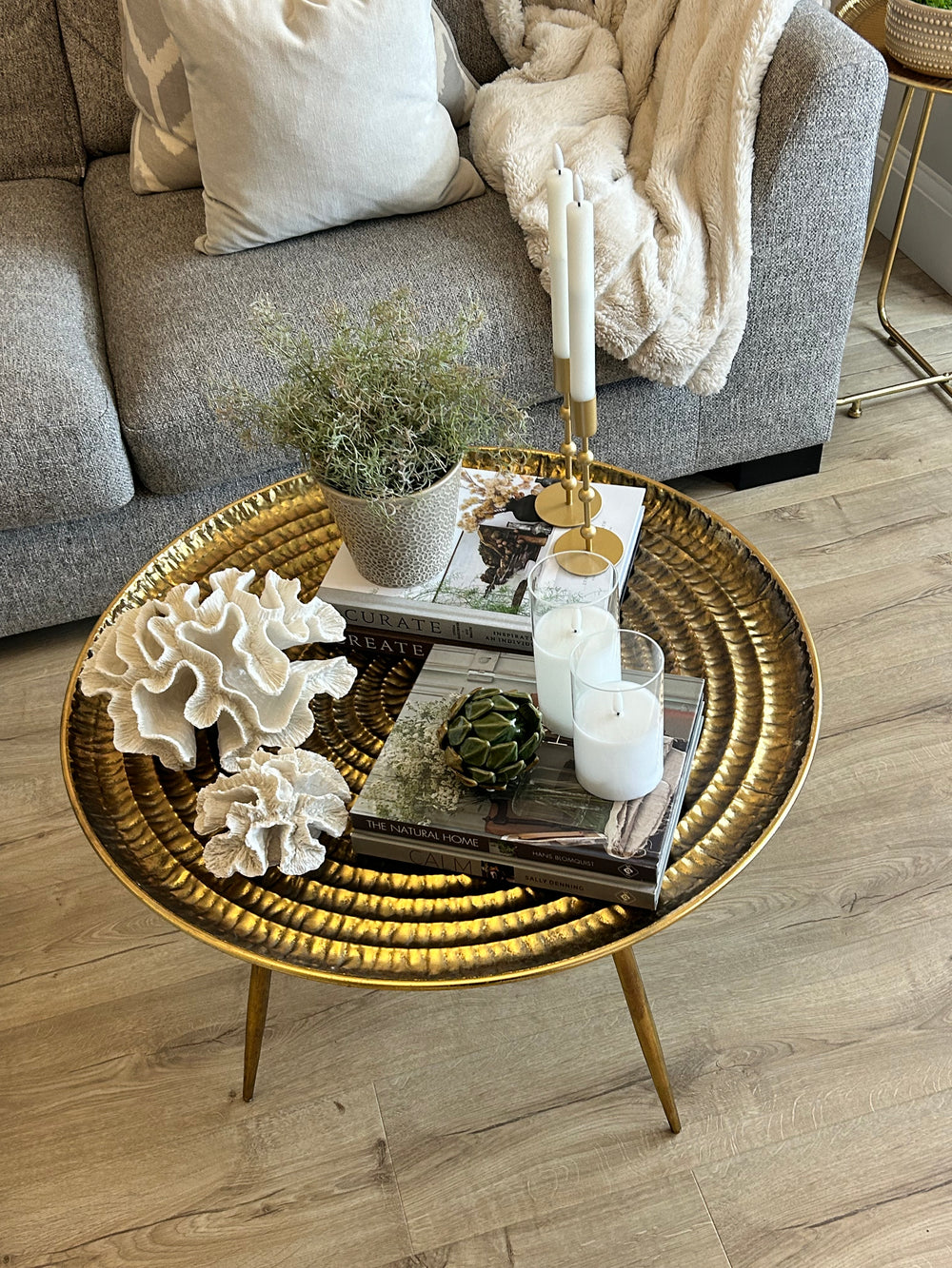 Small gold table discount