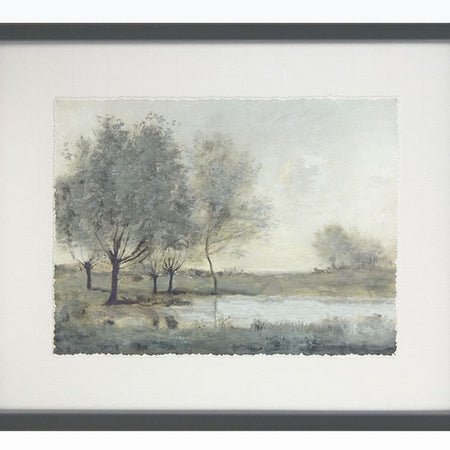 By the Pond picture art by Christy Mckee 31x38cm