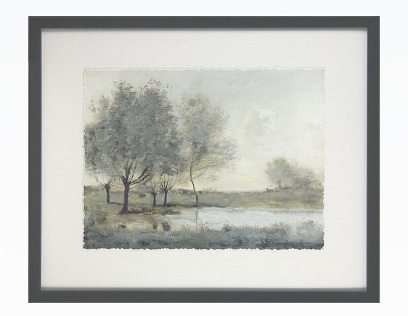 By the Pond picture art by Christy Mckee 31x38cm