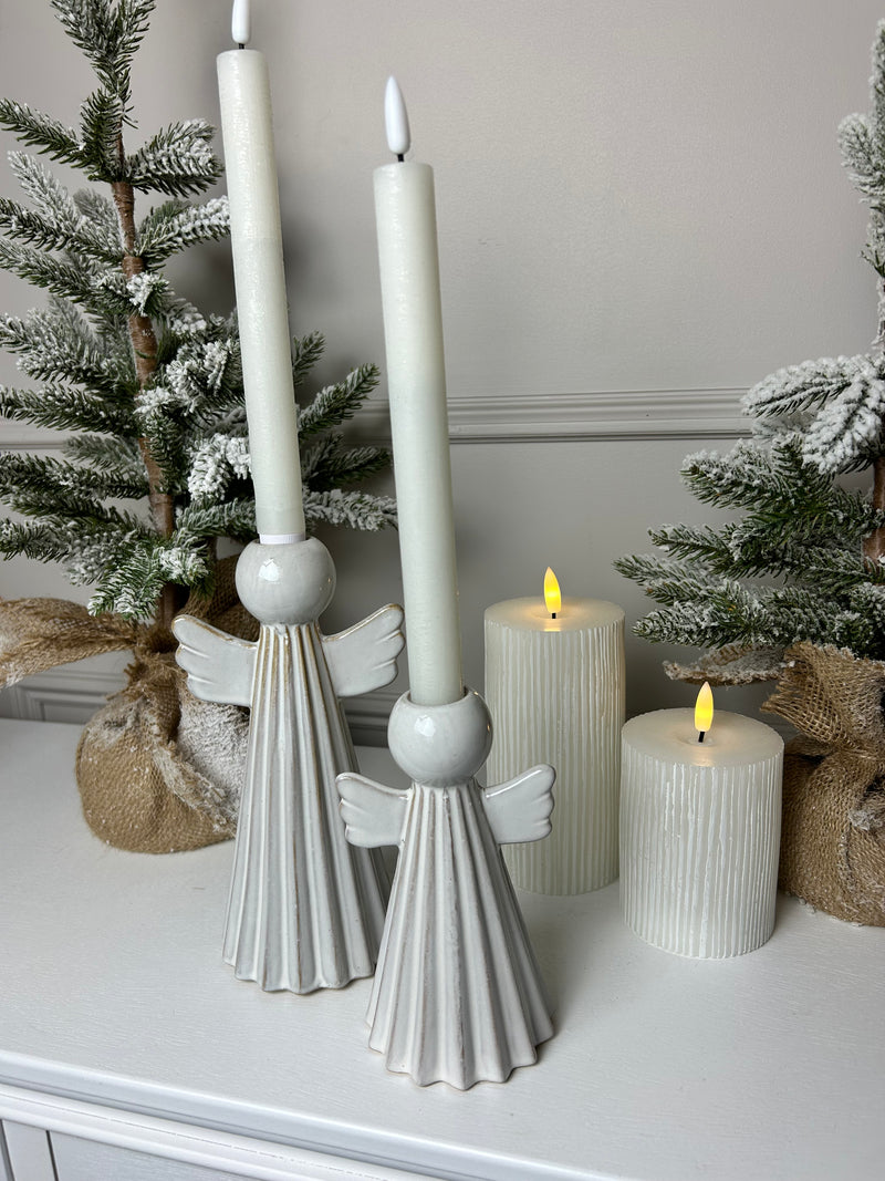 Ceramic angel candle holder