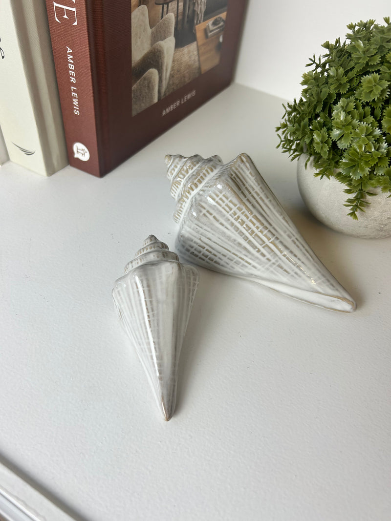 White ceramic shell 2 sizes