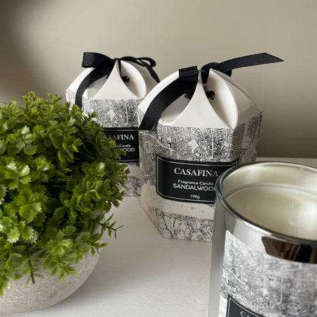 London Casafina sandalwood Candle with Box