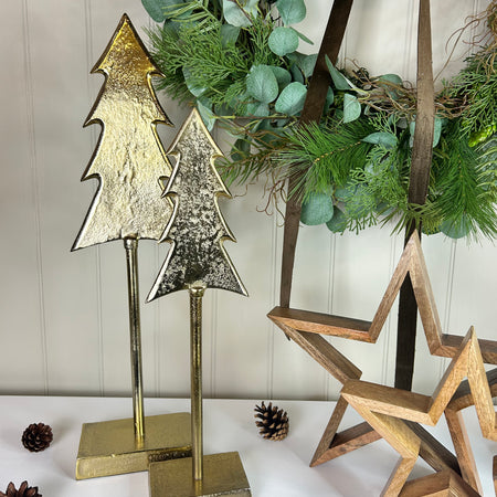 Tall metal gold tree 2 sizes