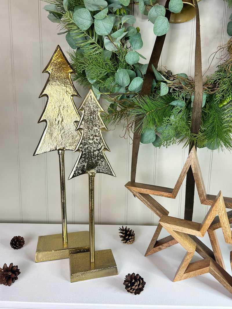 Tall metal gold tree 2 sizes