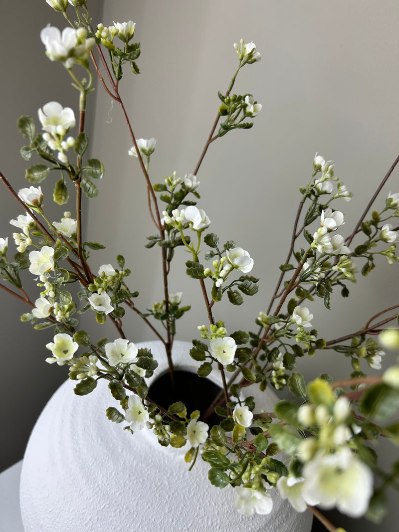 White wax flower stem 65cm