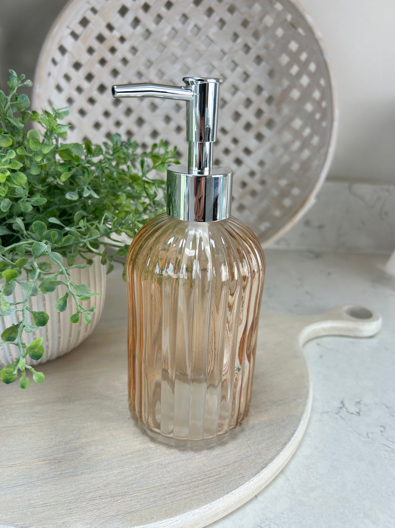 Glass soap dispenser 4 colours