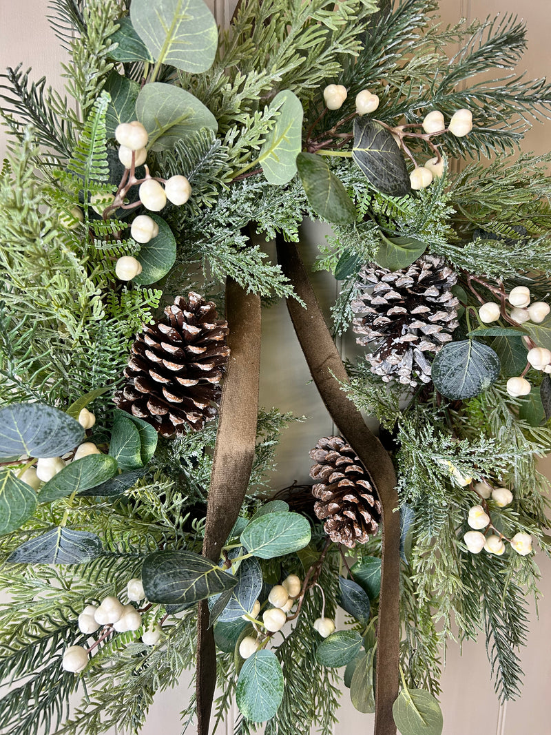 Woodland forest foliage wreath 65cm