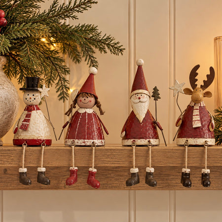 Traditional metal sitting ornaments 4 styles