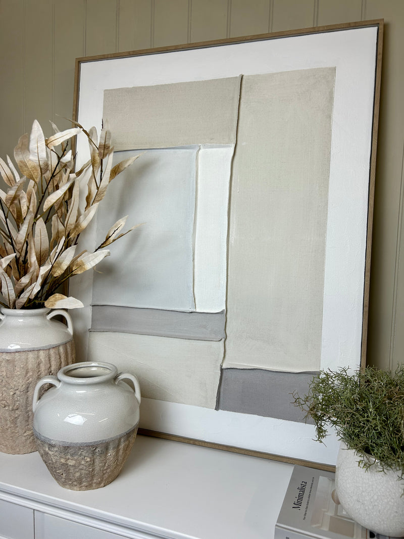 Hand finished neural abstract framed art 2 styles