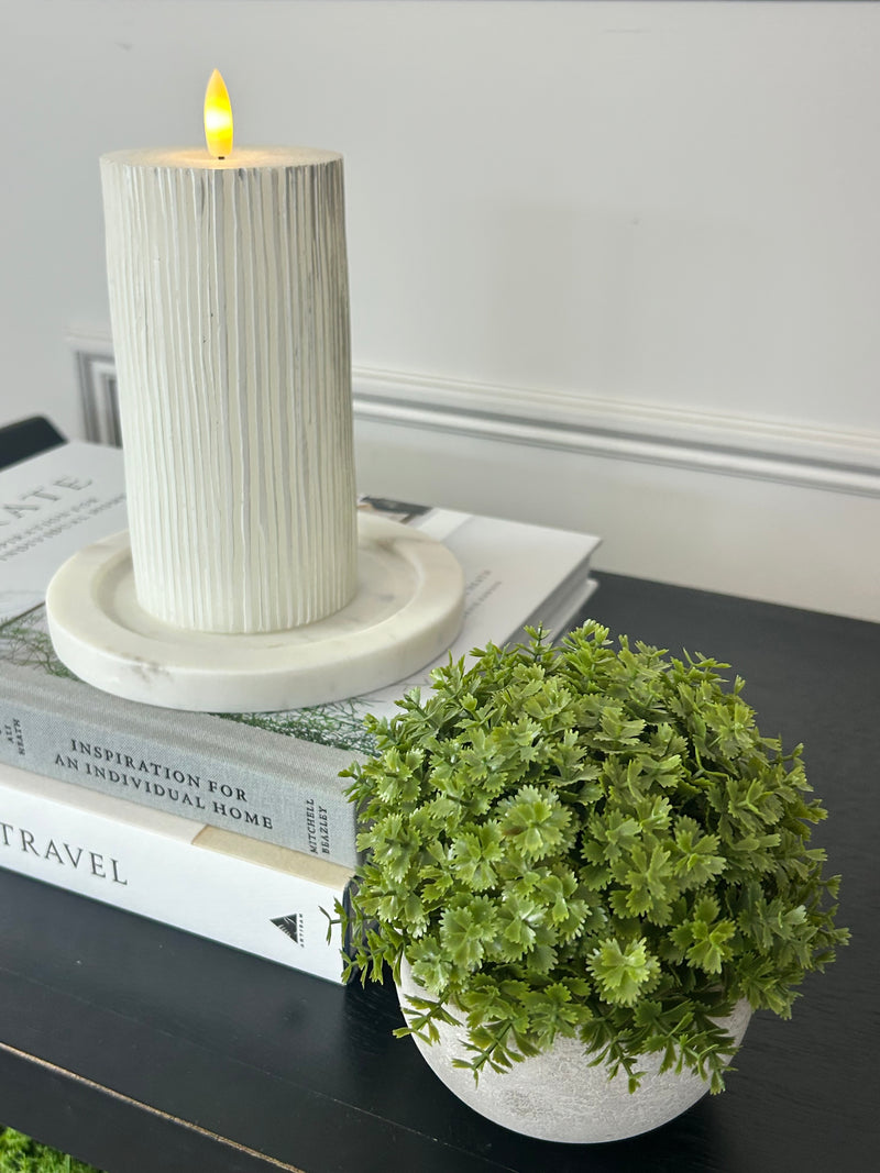 Marble Candle Plate