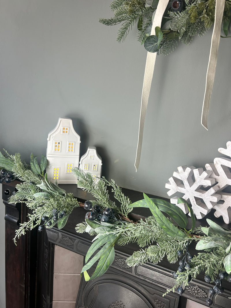 Blueberry and foliage garland 150cm